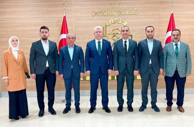 AK PARTİ GRUP BAŞKAN VEKİLİ M.EMİN AKBAŞOĞLU ÇANKIRI VALİŞİ M.FIRAT TAŞOLAR’I ZİYARET ETTİ