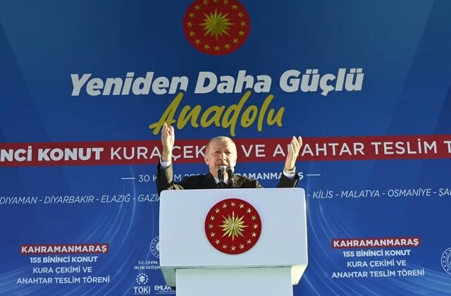 Cumhurbaşkanı Erdoğan: Kahramanmaraş’ta 155 Bininci Konutun Anahtarını Teslim Etmenin Sevincini Yaşıyoruz