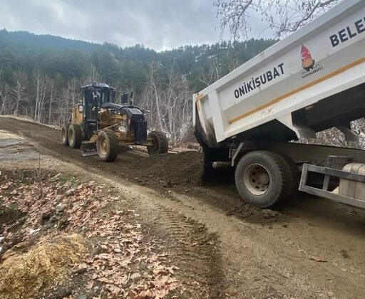 Onikişubat Belediyesi, Çamlıca Mahallesi’nde Yol Çalışmalarına Hız Kesmeden Devam Ediyor