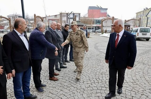 İl Jandarma Komutanı Tuğgeneral Ali Gemalmaz’dan Göksun Belediye Başkanı Selim Cüce’ye Ziyaret