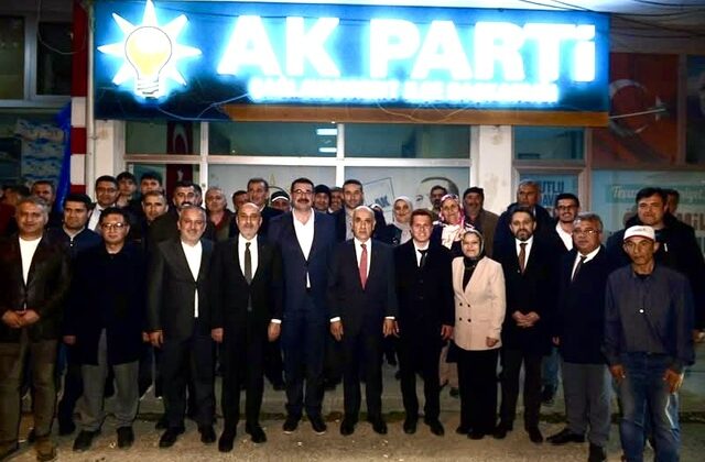 AK Parti Heyeti Çağlayancerit’te Teşkilat Buluşması Gerçekleştirdi