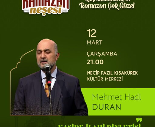 Büyükşehir’in Ramazan Programında Manevi Dolu Bir Gece Yaşanacak