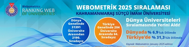 KSÜ, Webometrics 2025’te Büyük Başarıya İmza Attı